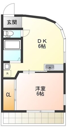 二軒屋駅 徒歩5分 2階の物件間取画像